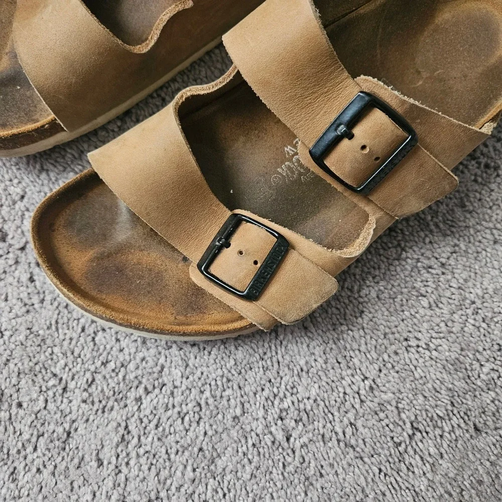 Birkenstock Arizona Sandals Mens 43 J.Crew Collab 2 Strap Leather Casual